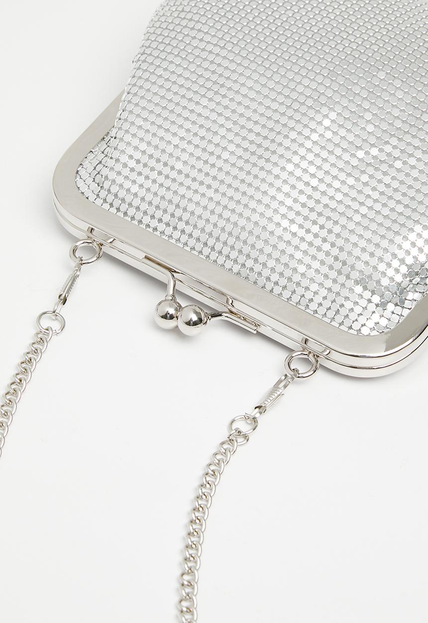 MILLA - Nova pouch bag-silver