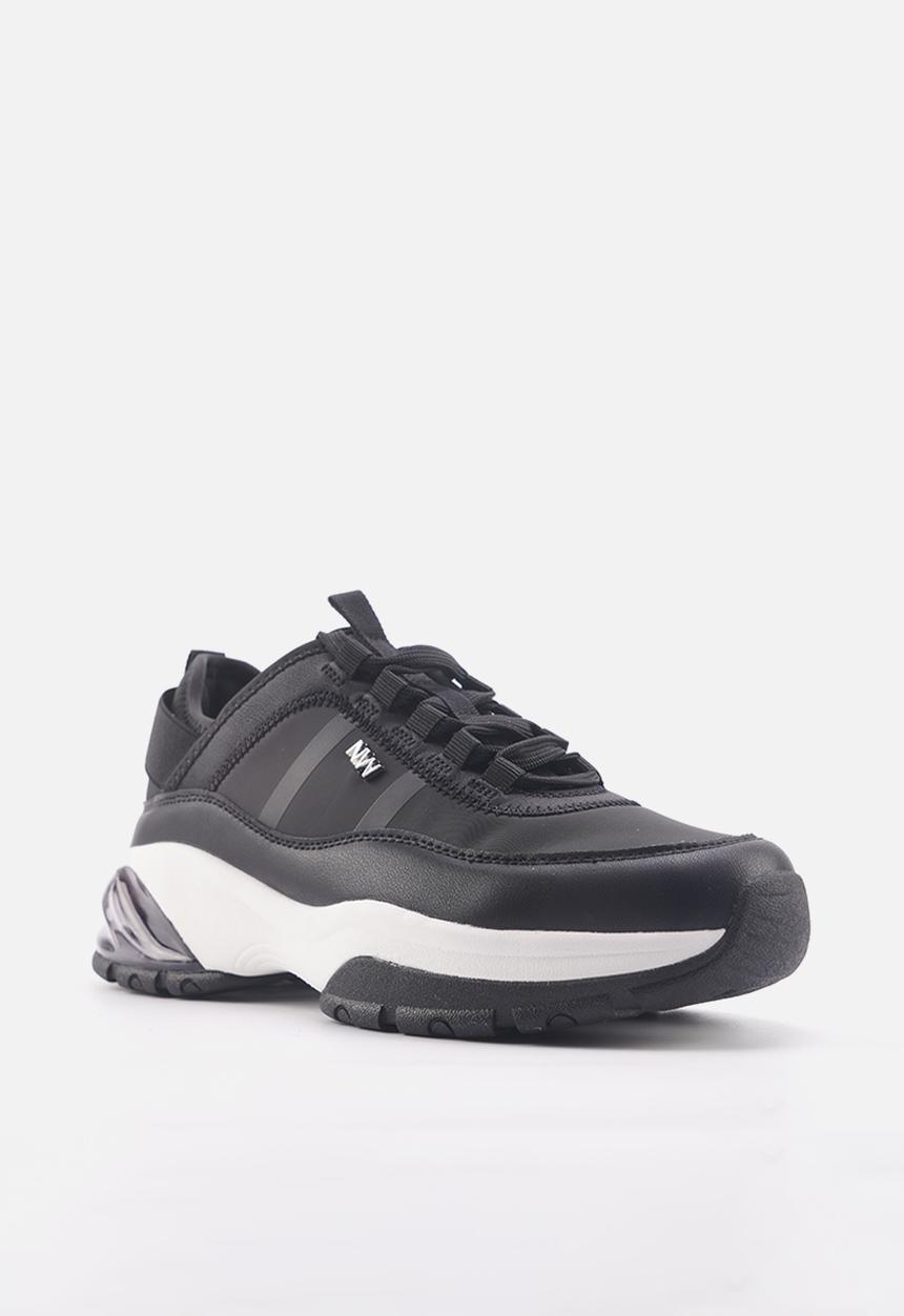 Nine West - Jashua elastic tie up sneaker - black