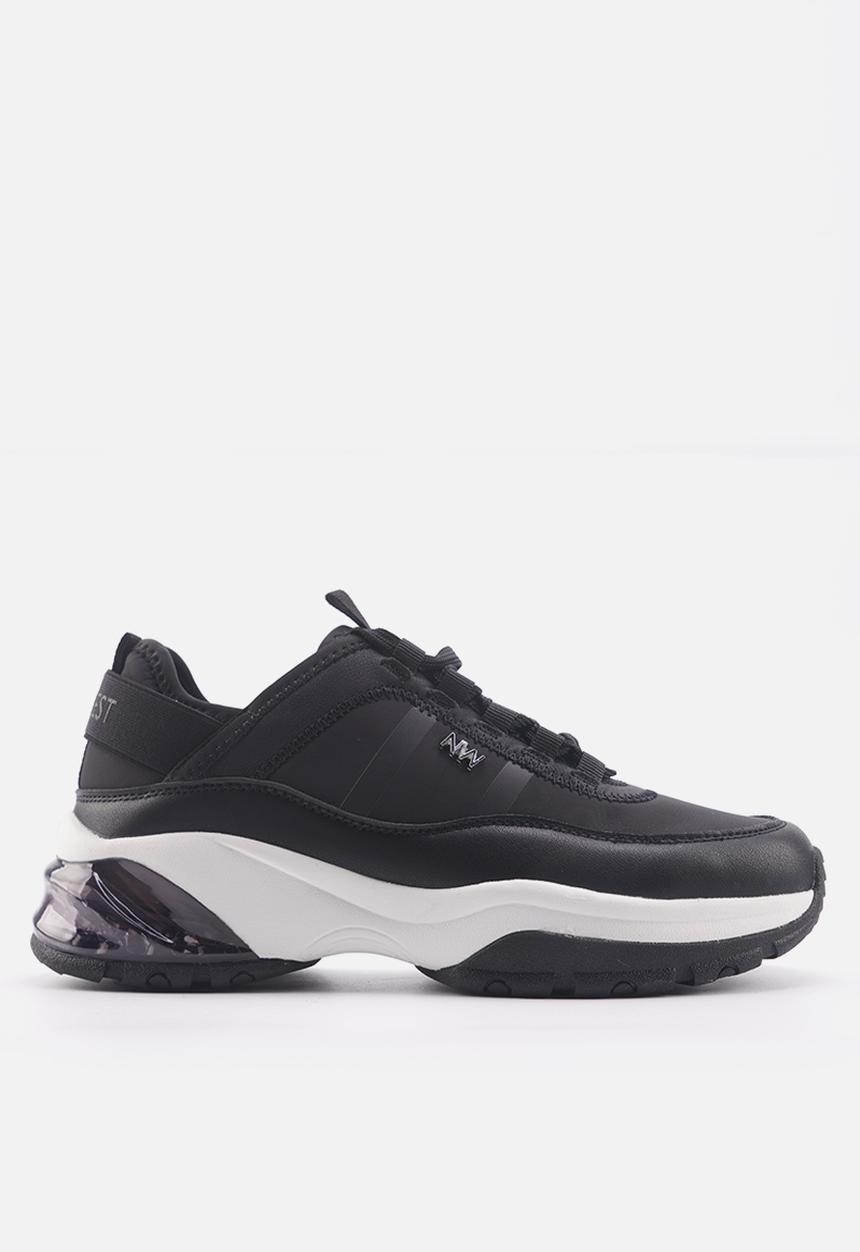 Nine West - Jashua elastic tie up sneaker - black