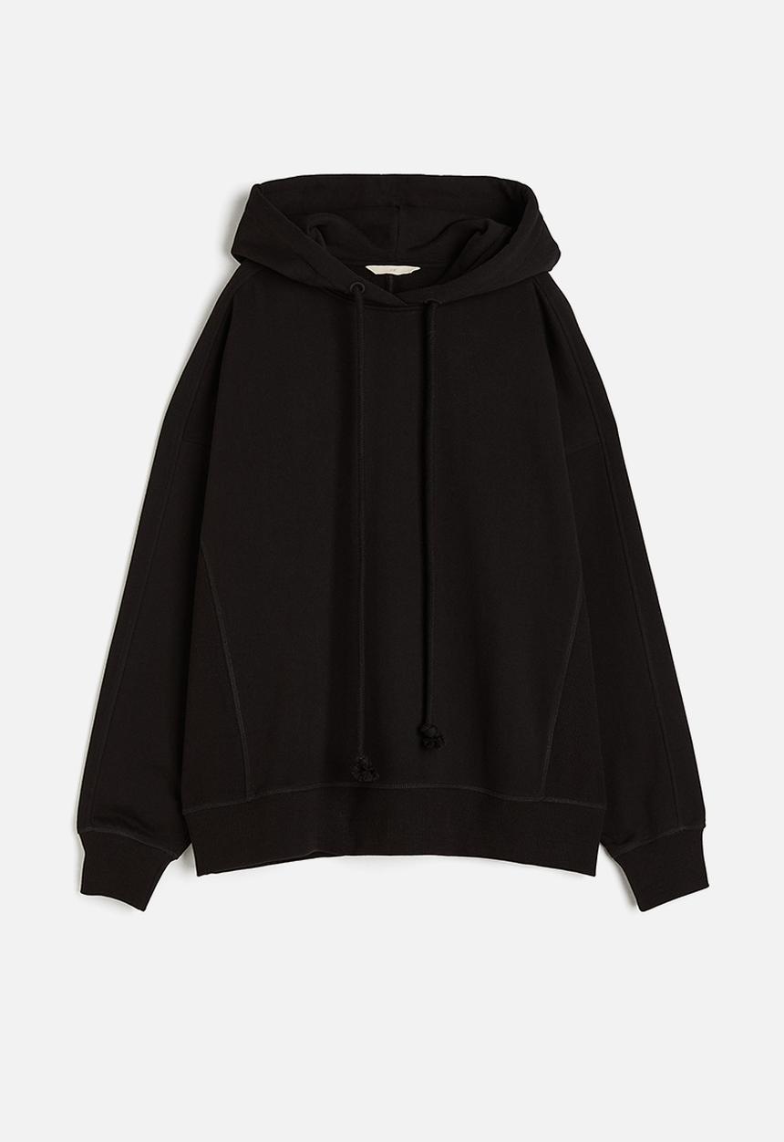H&M - Oversized cotton hoodie - black