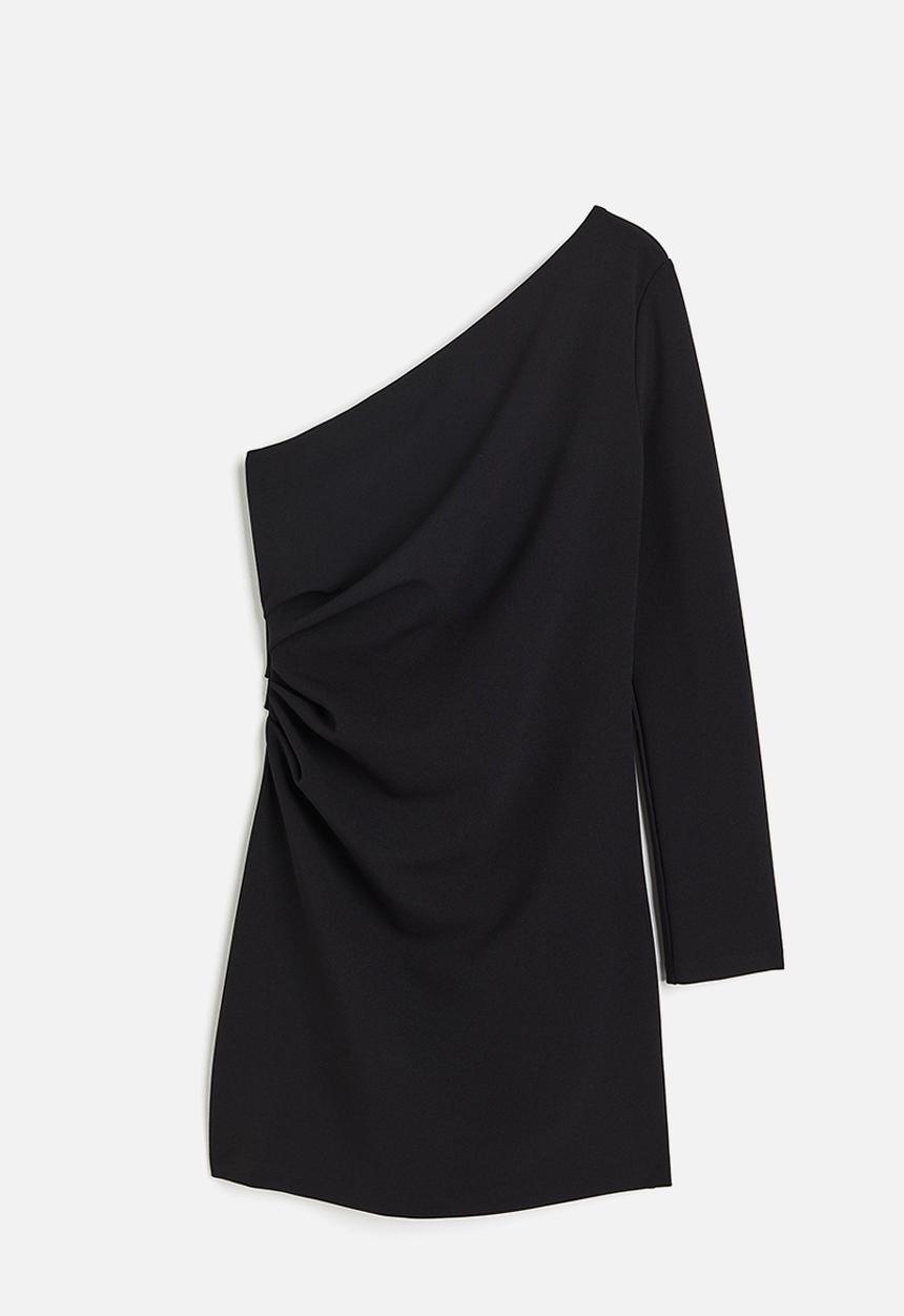 H&M - One-shoulder bodycon dress - black