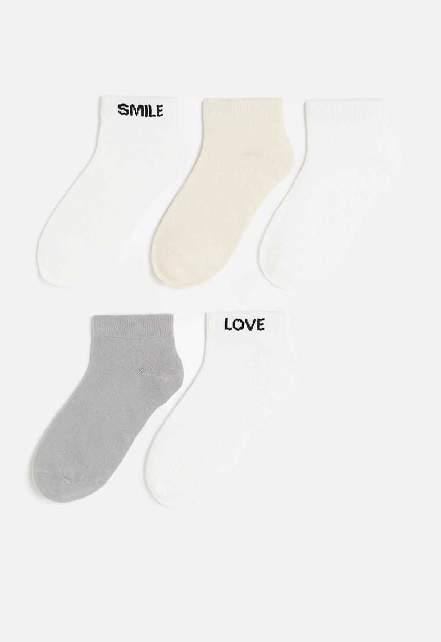 H&M - 5-pack cotton-blend socks - multi