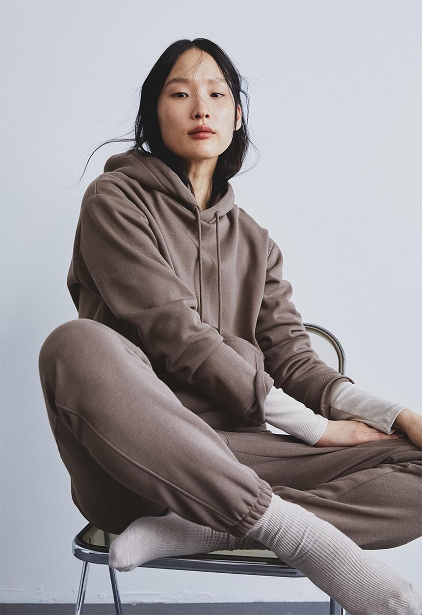 H&M - Cotton-blend sweatpants - beige 