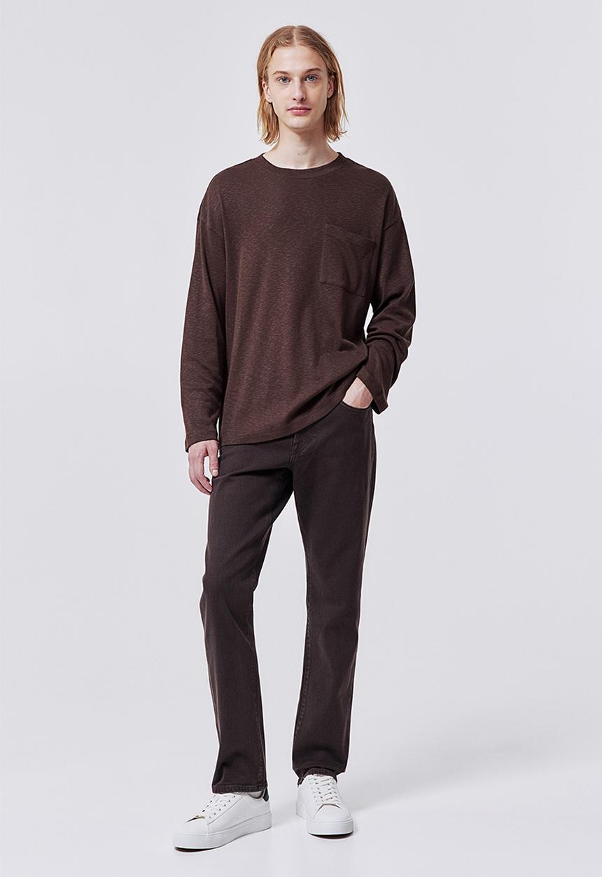H&M - Loose fit jersey top - brown