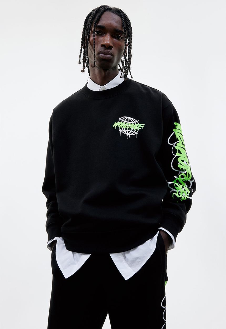 H&M - Loose fit sweatshirt - black