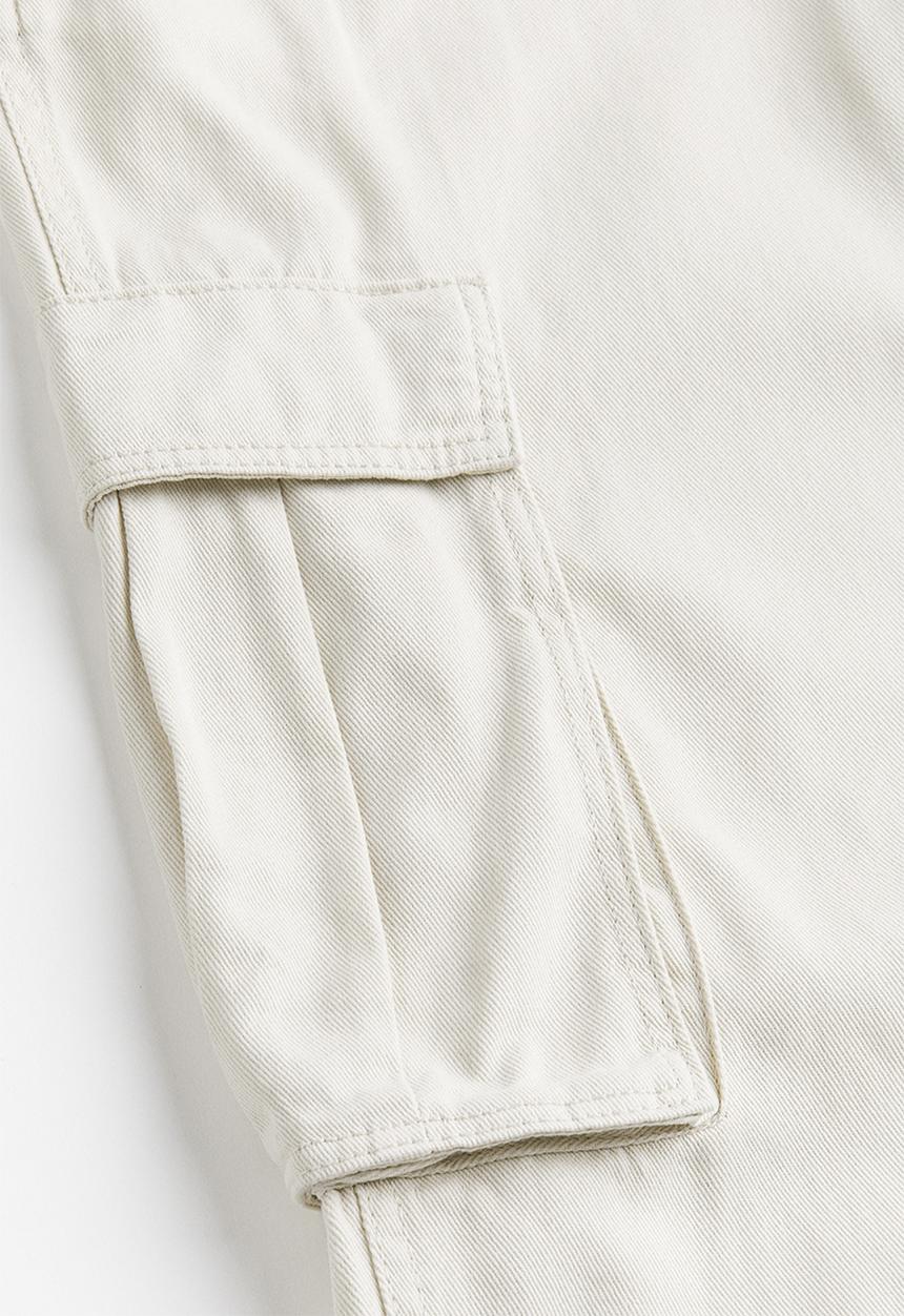 H&M - Twill cargo trousers - light beige