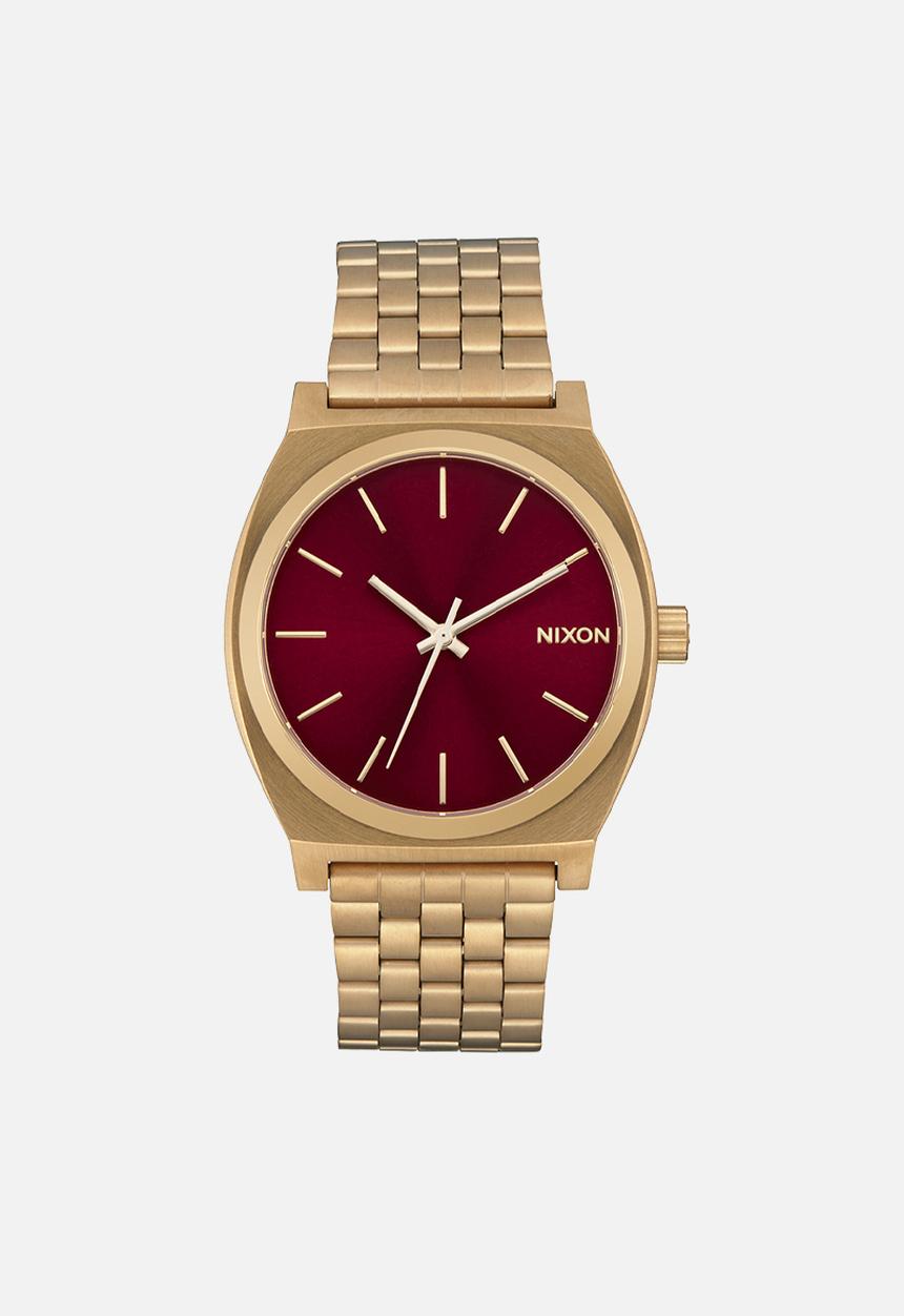 Nixon - Time teller - Gold/oxblood sunray