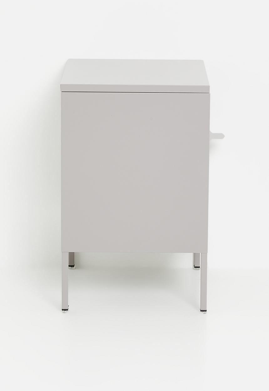 Eleven Past - Luigi metal side table cabinet - Milano Grey