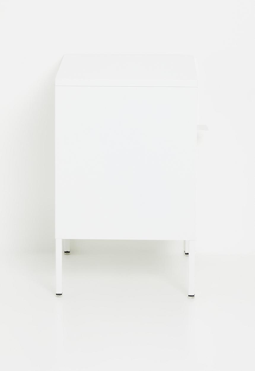 Eleven Past - Luigi metal side table cabinet - Ostuni white