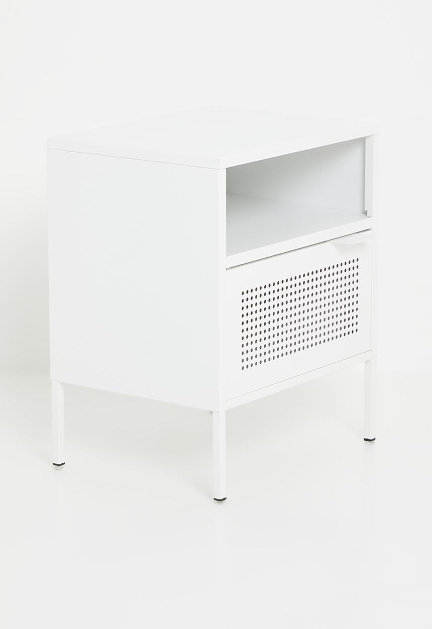Eleven Past - Luigi metal side table cabinet - Ostuni white