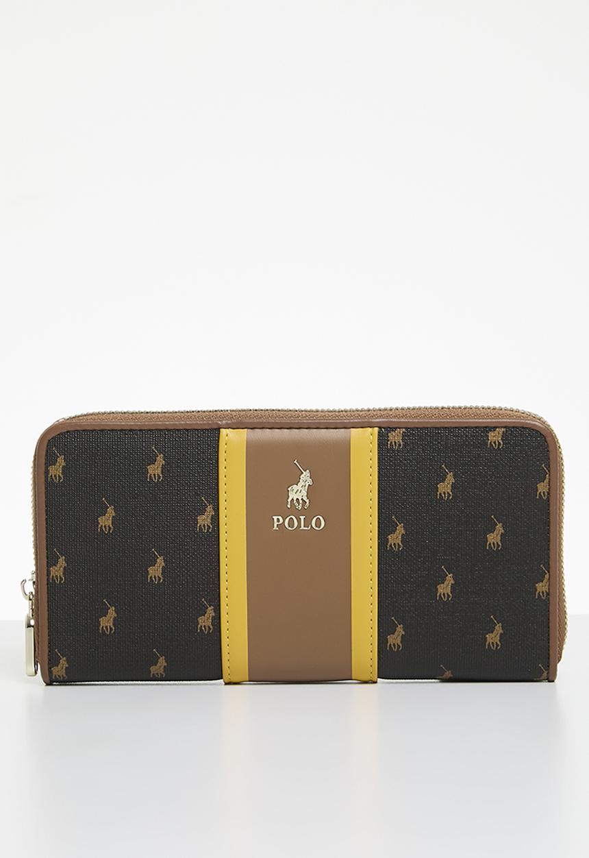 POLO - Camden zip around purse - brown