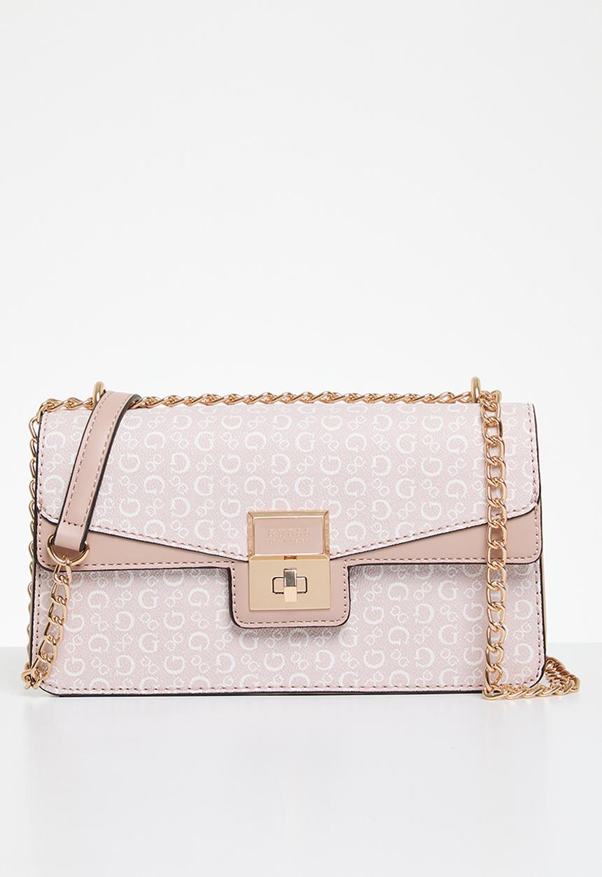 GUESS - Moonstone crossbody flap - powder