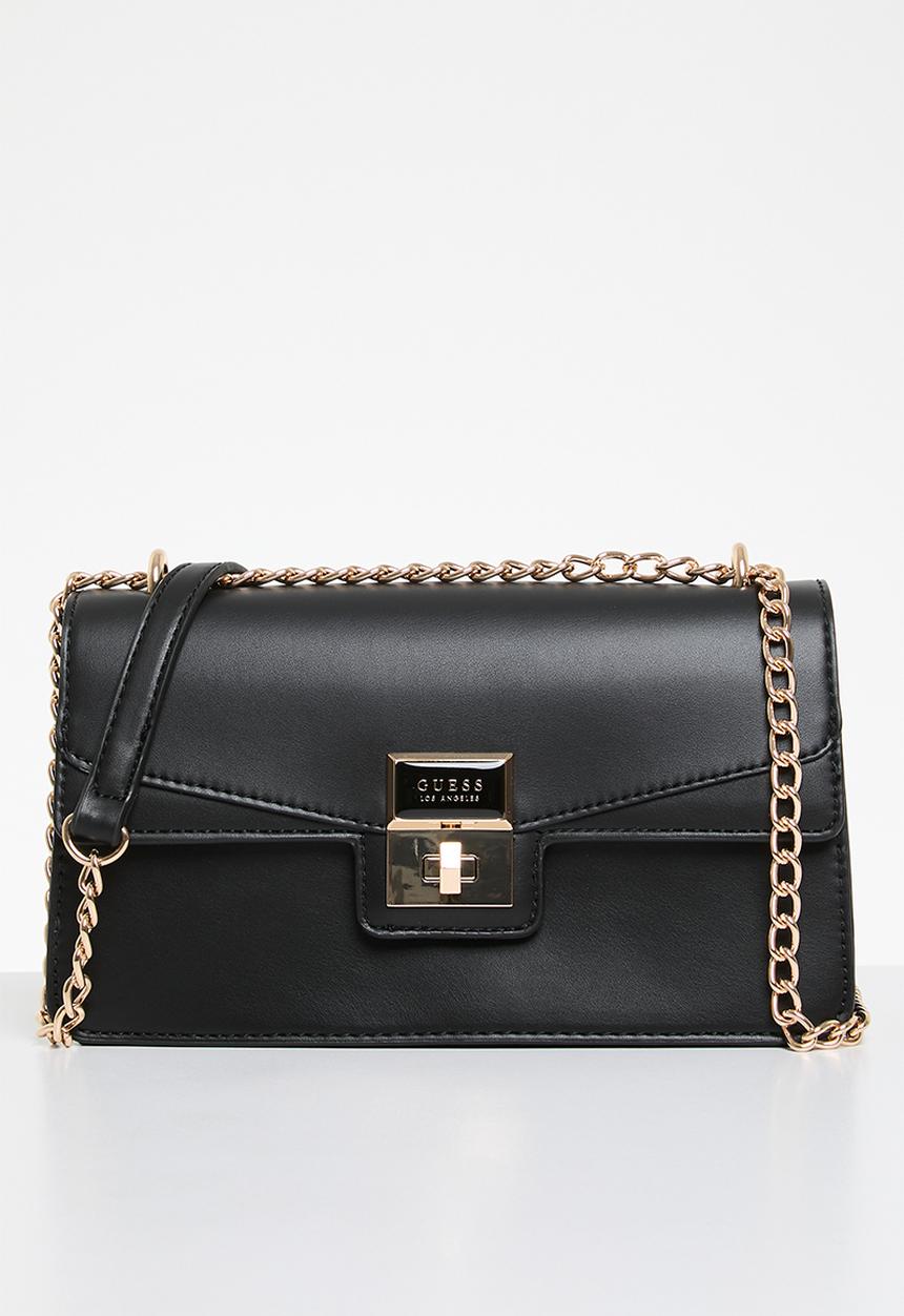 GUESS - Moonstone crossbody flap - black