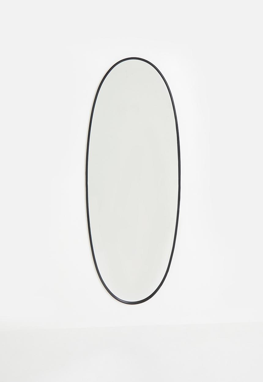 Sixth Floor - Oval Full length Mirror - Black 