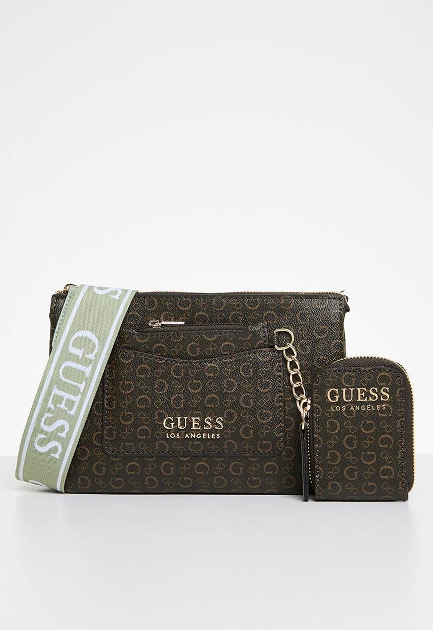 GUESS - Normandy mini crossbody bag - brown