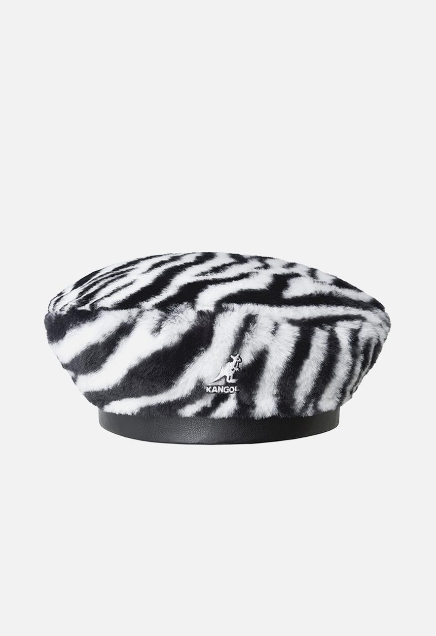 Kangol Headwear Originals - Faux fur beret - white & black