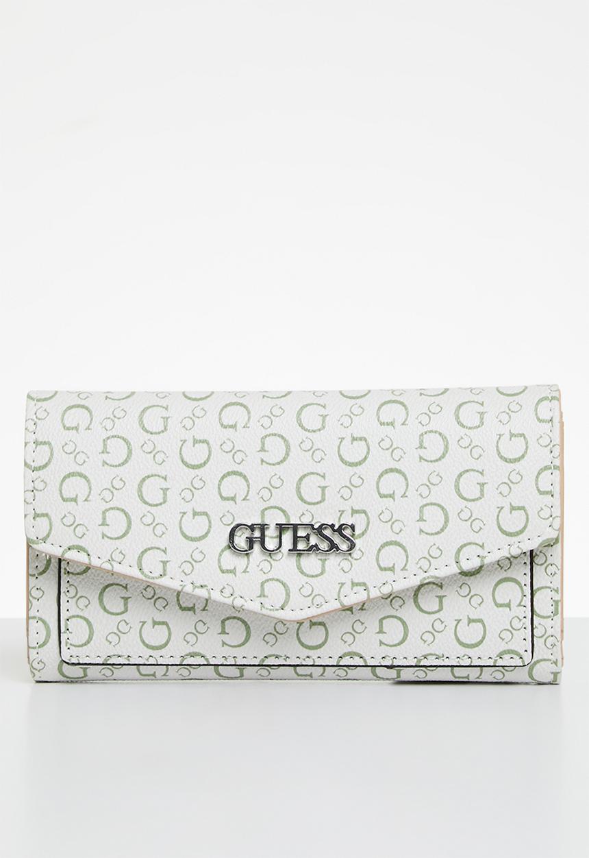 GUESS - Niko slim clutch purse - sage