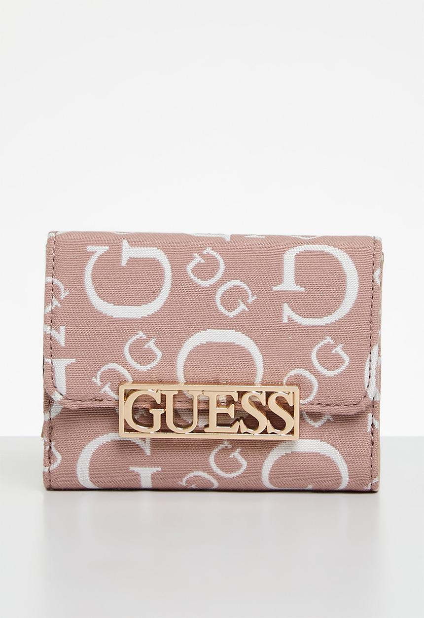 GUESS - Bellatrix foldover purse - powder