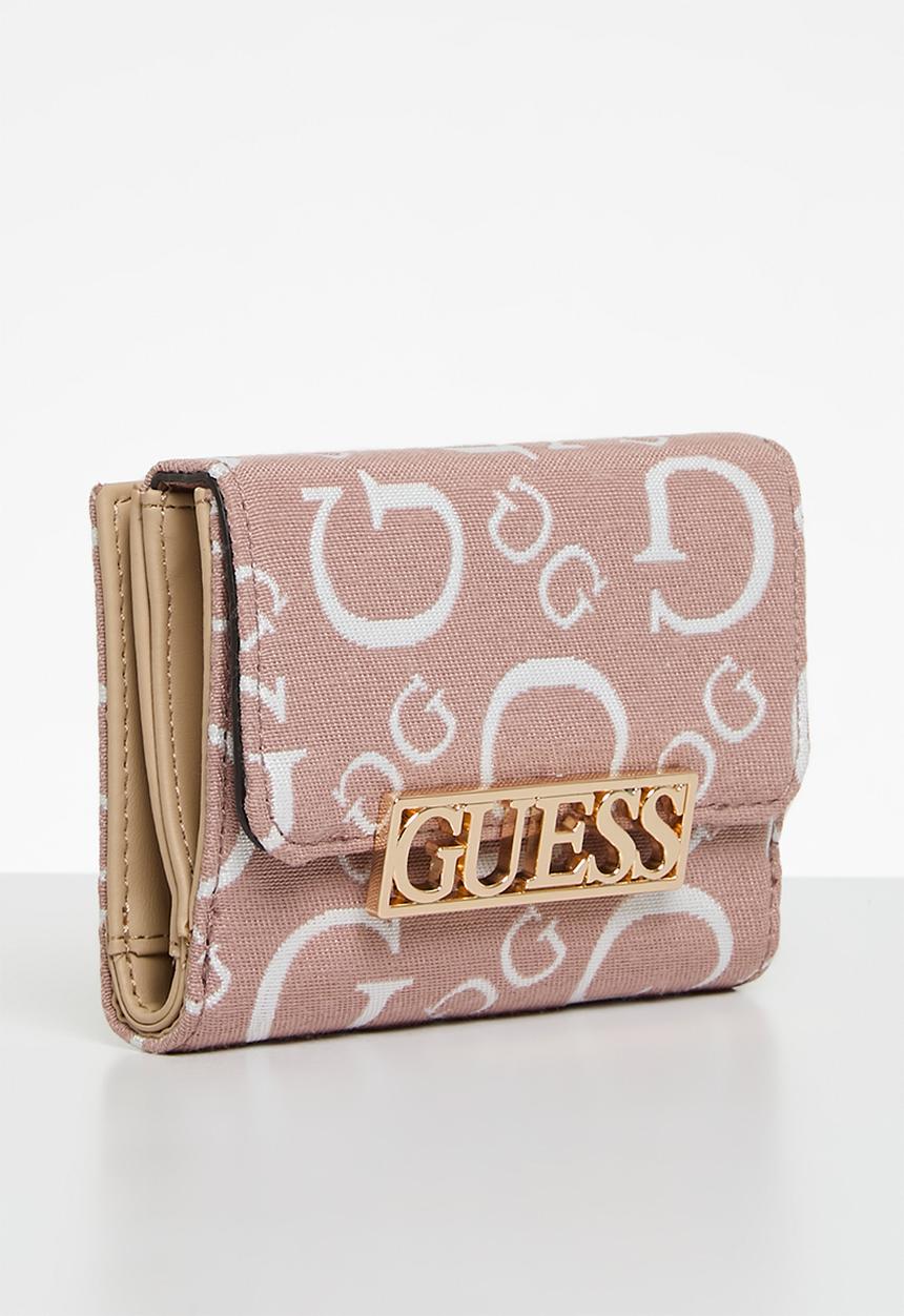 GUESS - Bellatrix foldover purse - powder