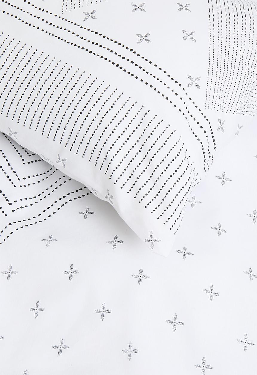 Sixth Floor - Block boho duvet cover - black & white