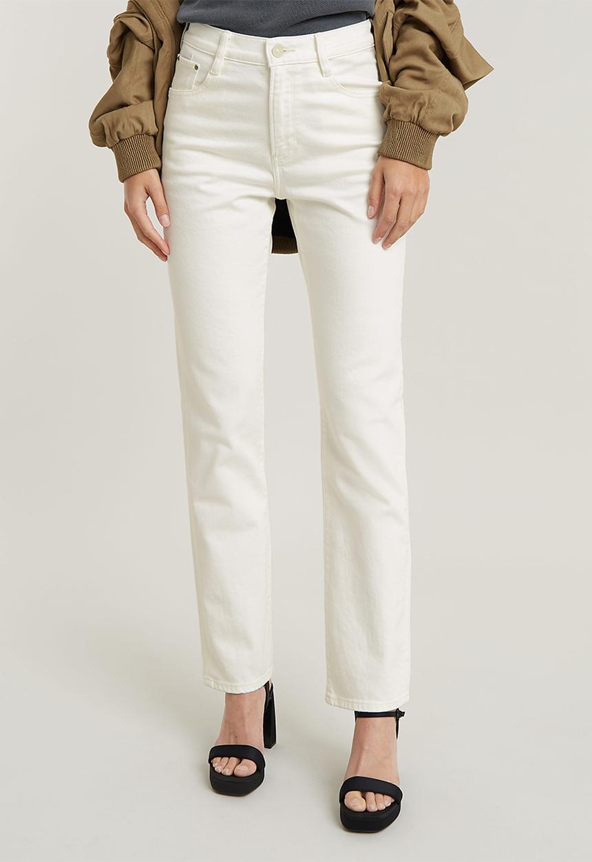 G-STAR - Viktoria High Straight Wmn - lt chalk gd