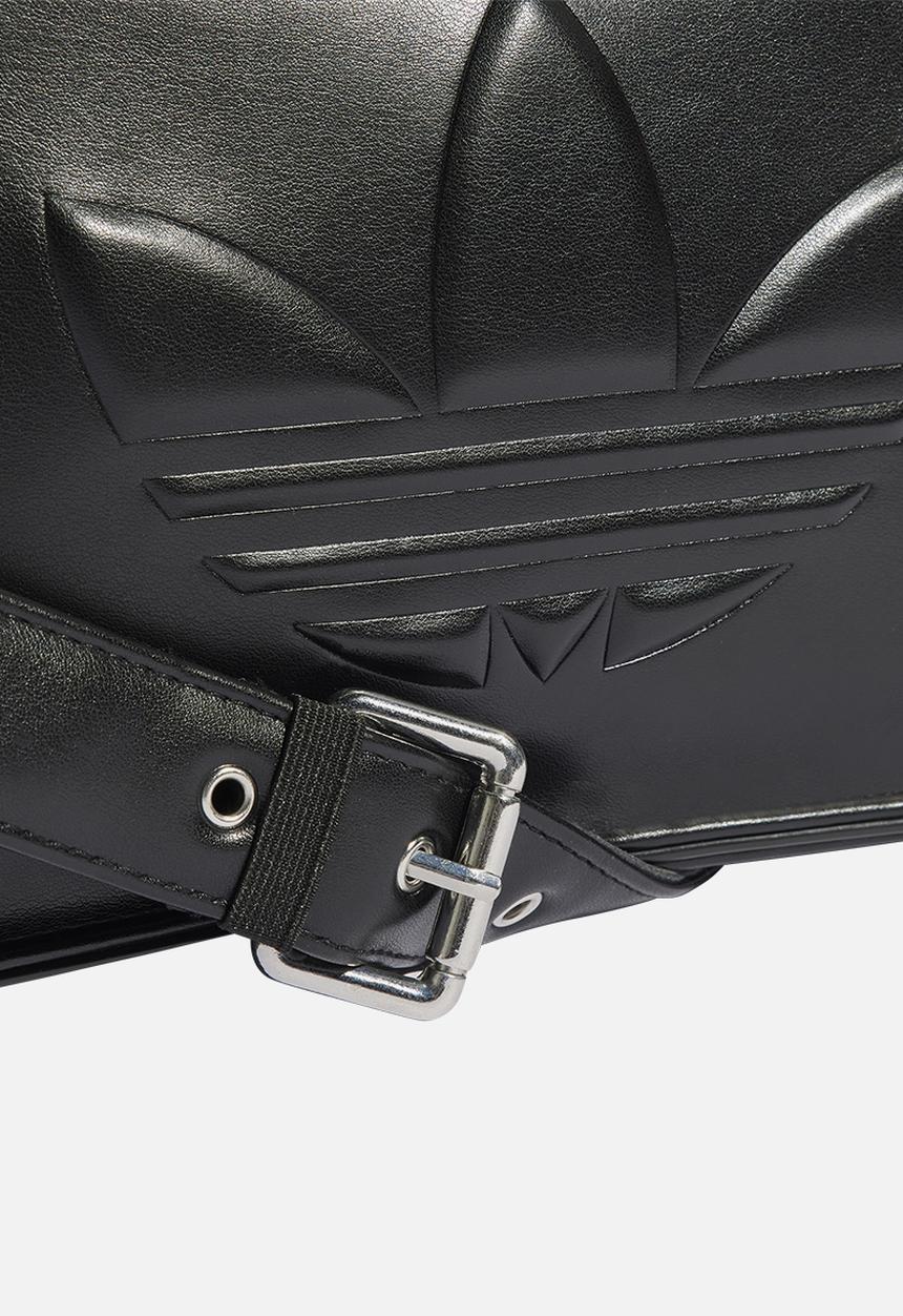 adidas Originals - Embossed trefoil shoulder bag - black