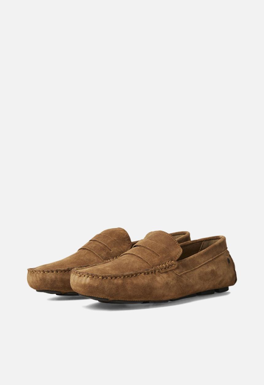 Jack & Jones - Jfwjensen suede loafer - cognac