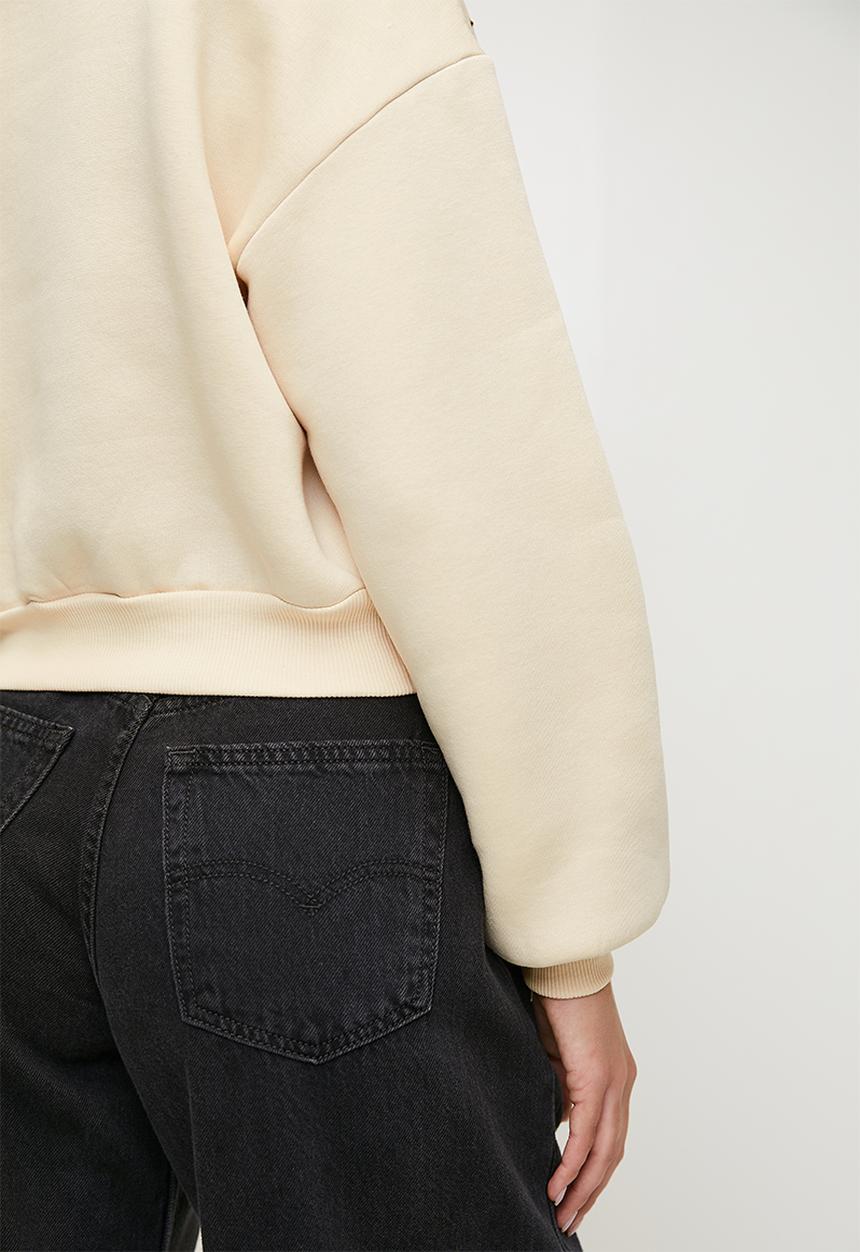 Trendyol - Regular sweatshirt - Beige