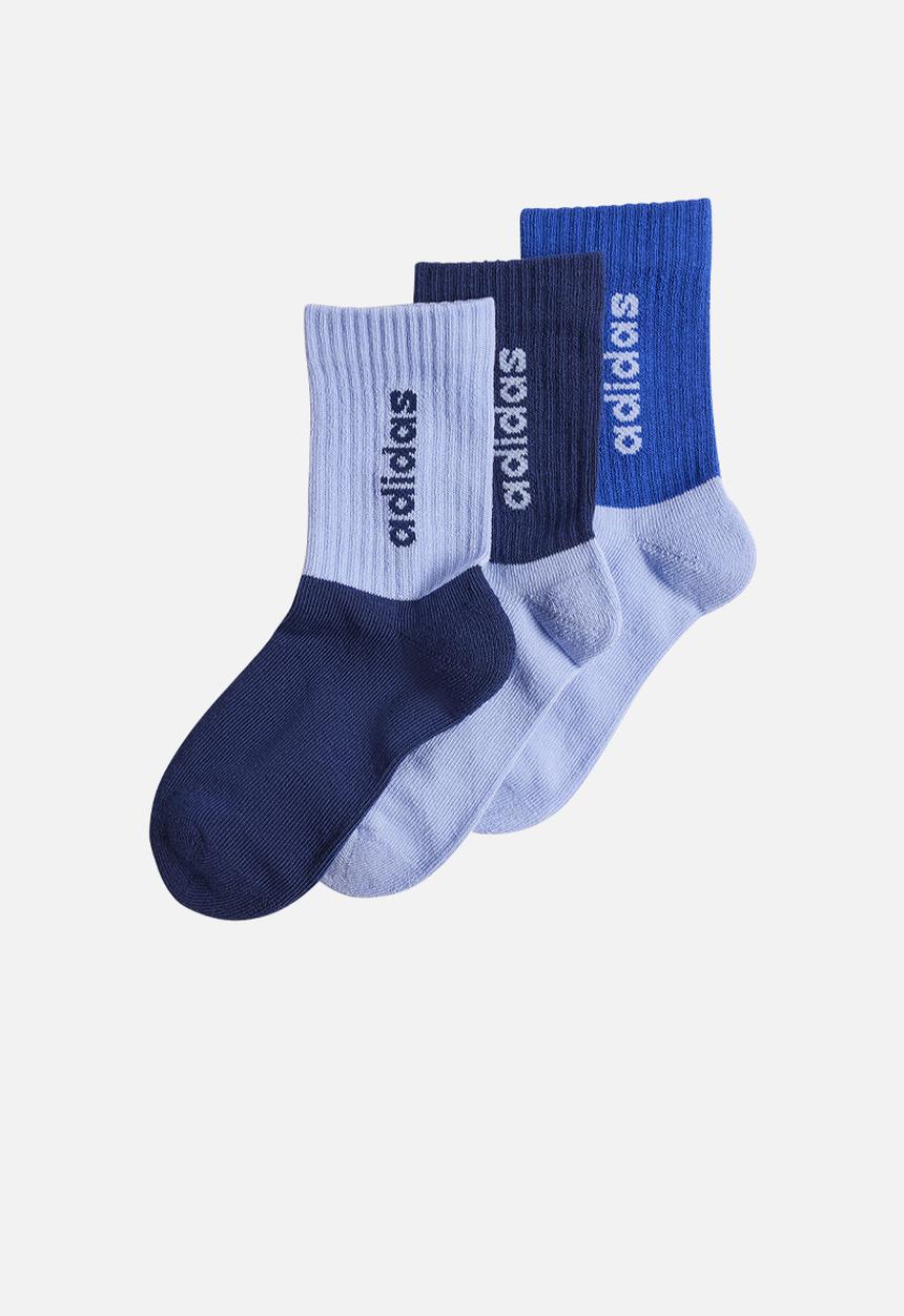 adidas Performance - Lin Kids Crw 3P - Blue Spark & Dark Blue