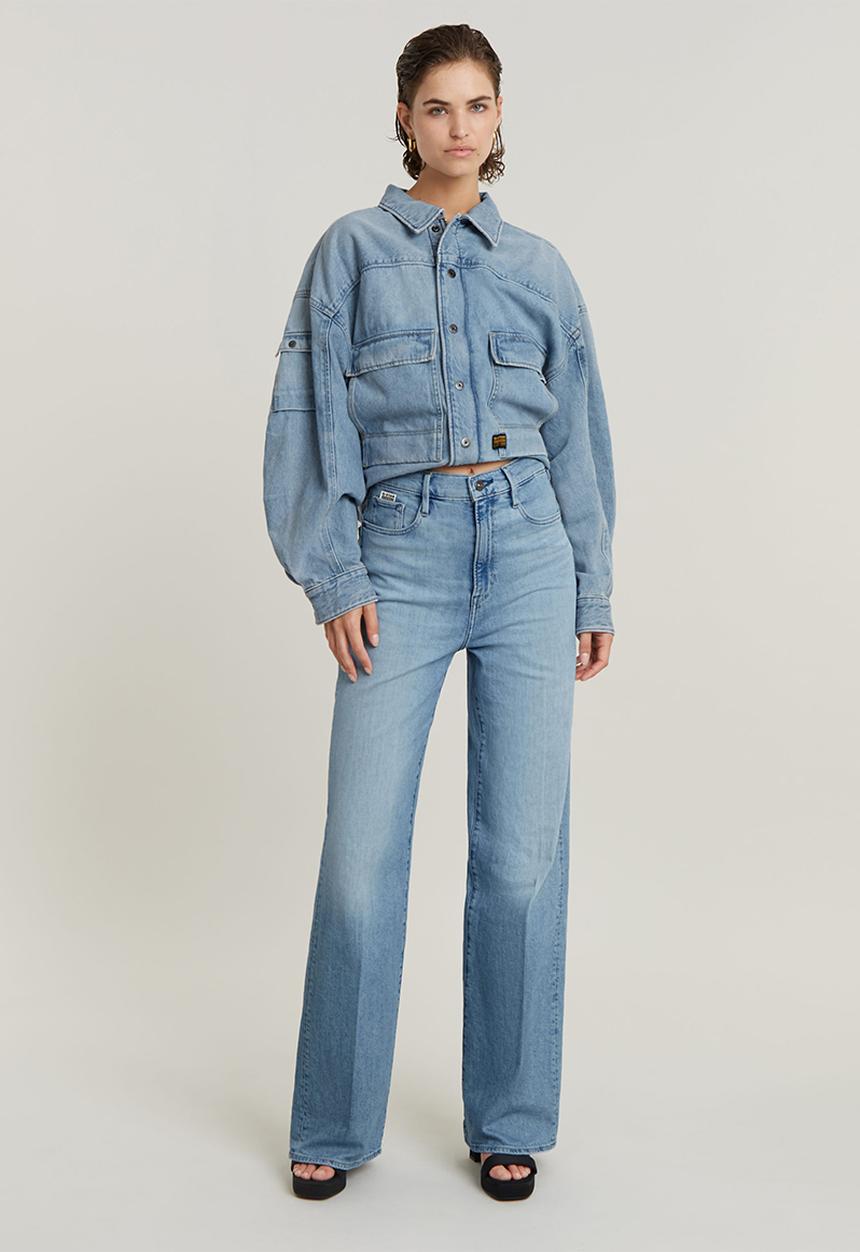 G-STAR - Deck 2.0 High Loose Wmn - sun faded amparo blue