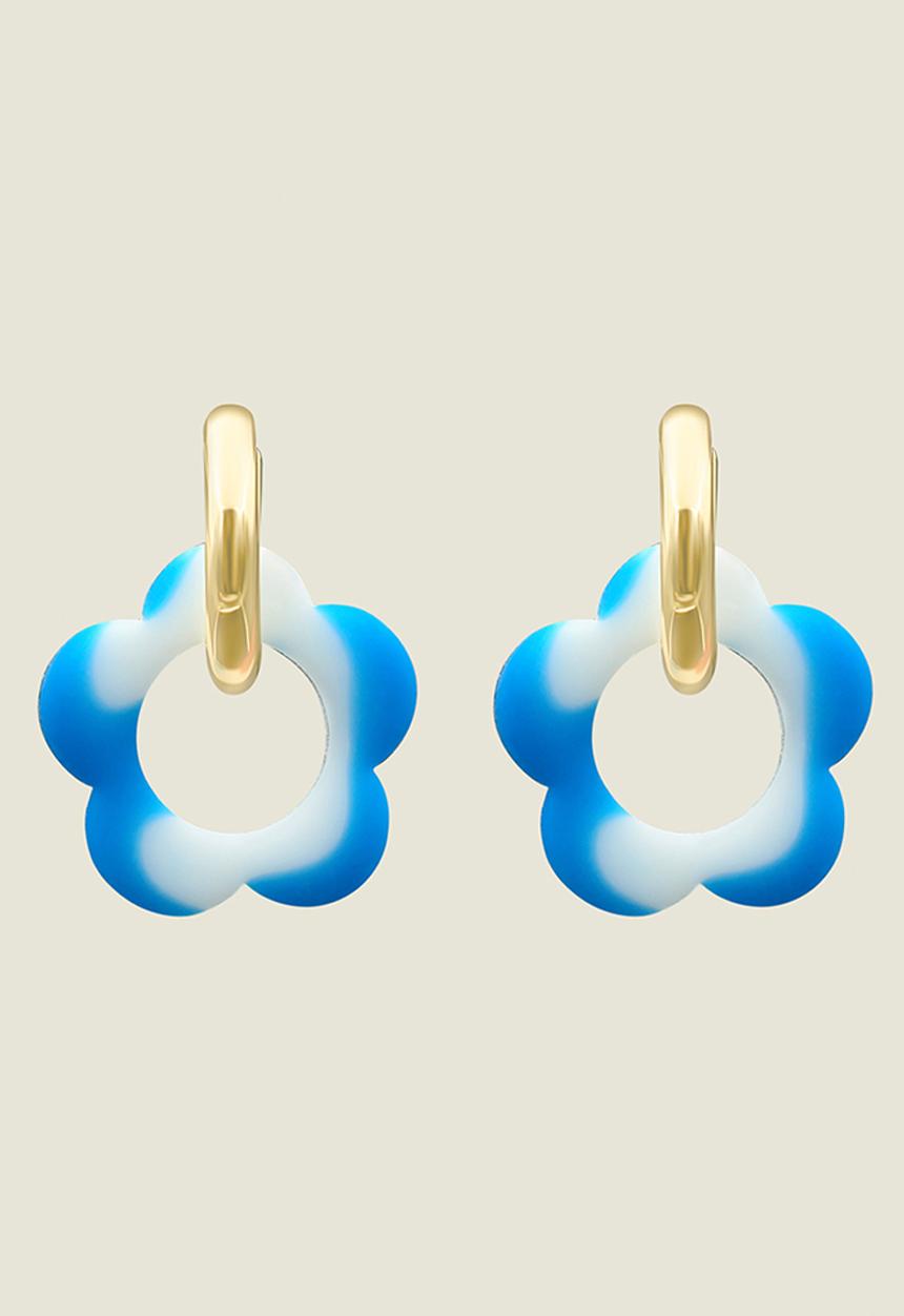 Pina Jewels - Daisy Charms - blue & white