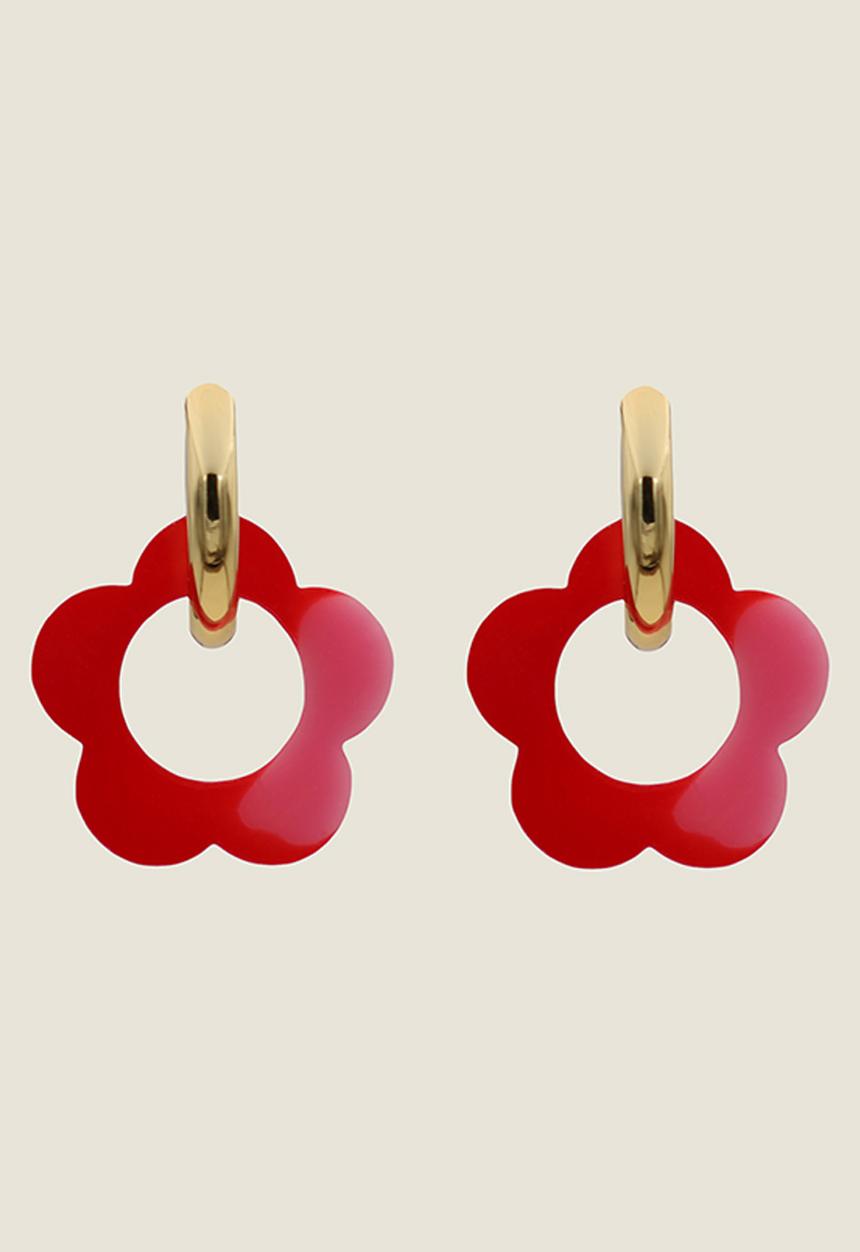 Pina Jewels - Daisy Charms - Pink & Red