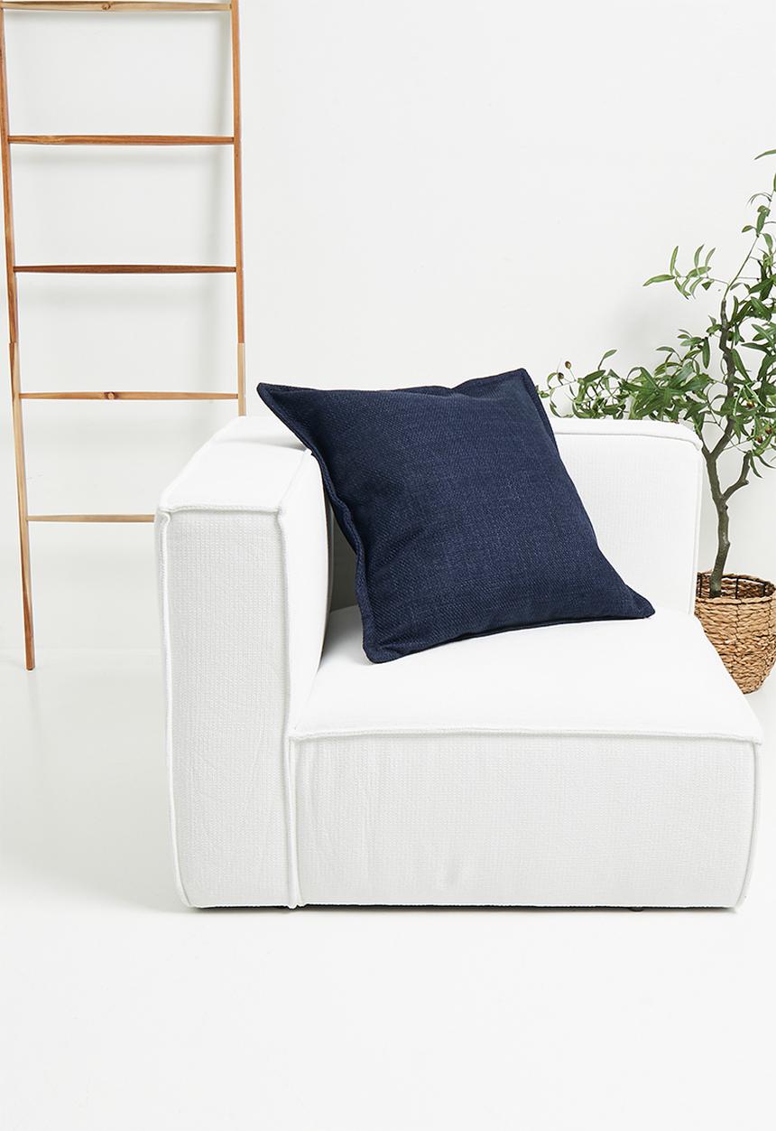 Sixth Floor - Larna linen cushion cover - Navy