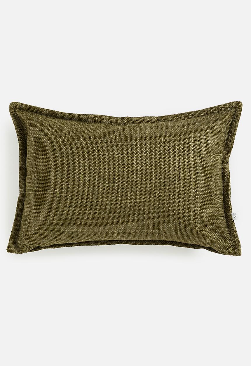 Sixth Floor - Larna linen cushion cover - olive