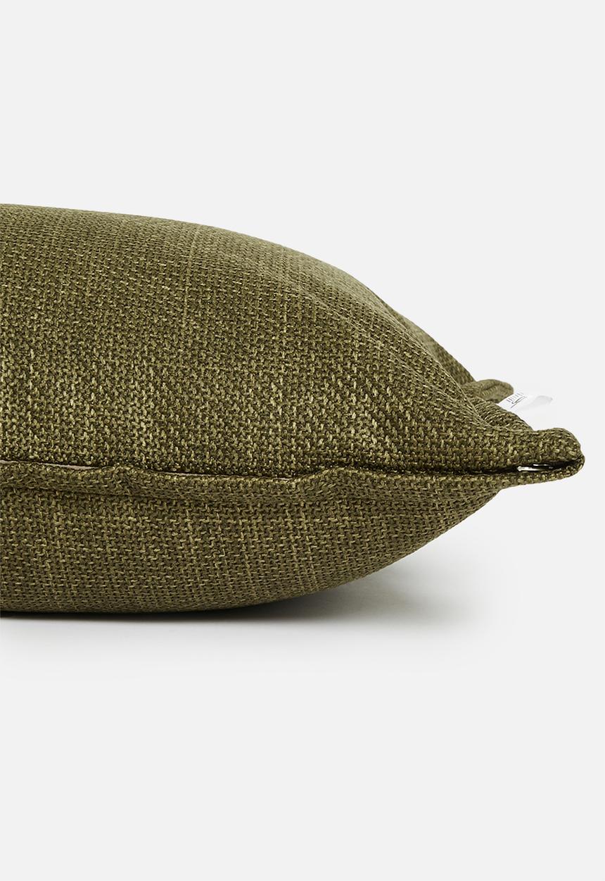 Sixth Floor - Larna linen cushion cover - olive