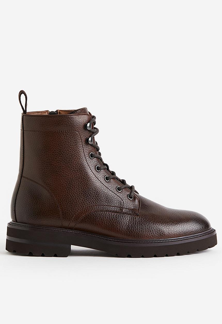 H&M - Lace-up boots - dark brown