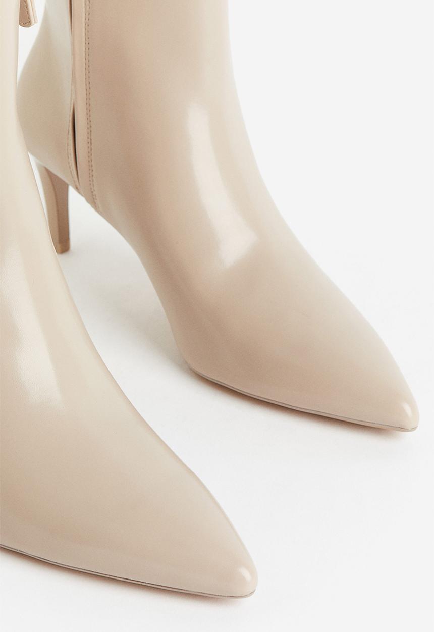 H&M - Heeled boots - light beige
