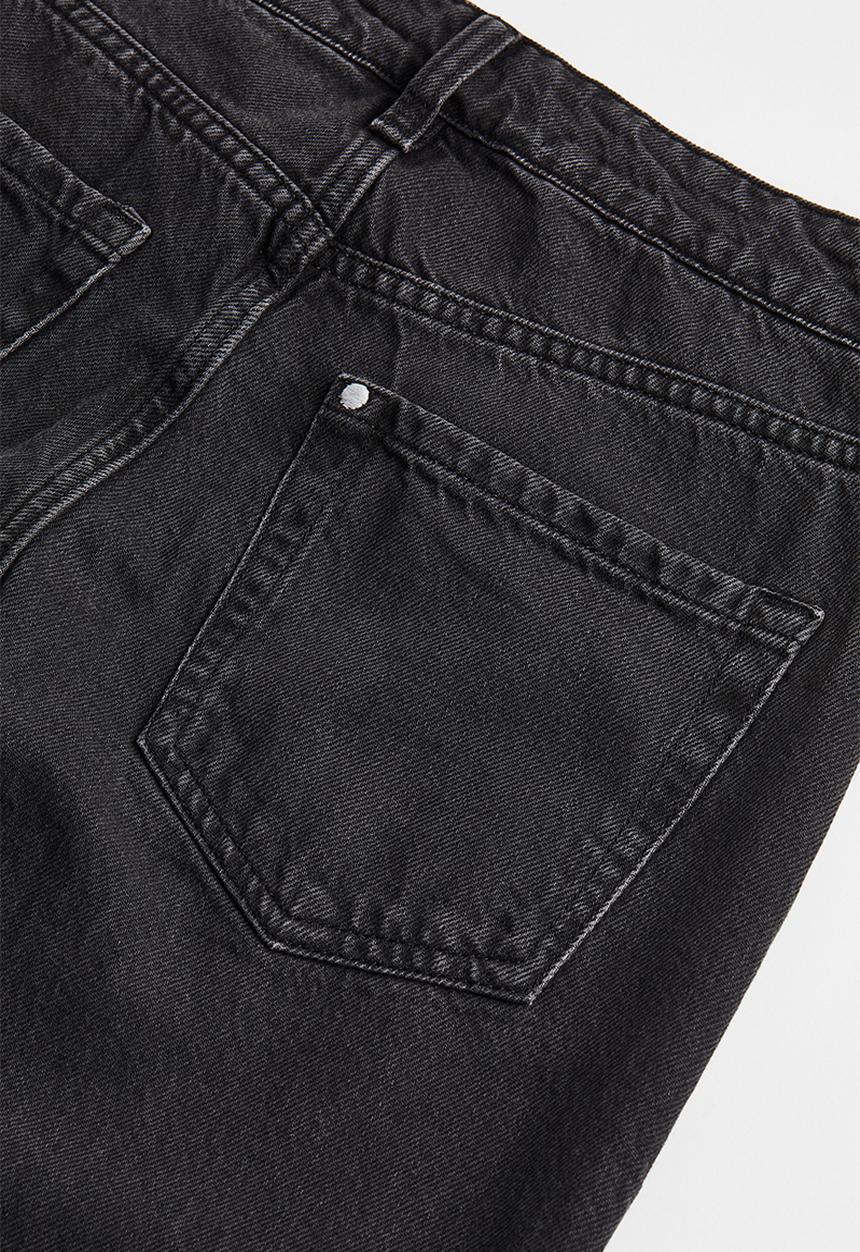 H&M - Wide low jeans - black