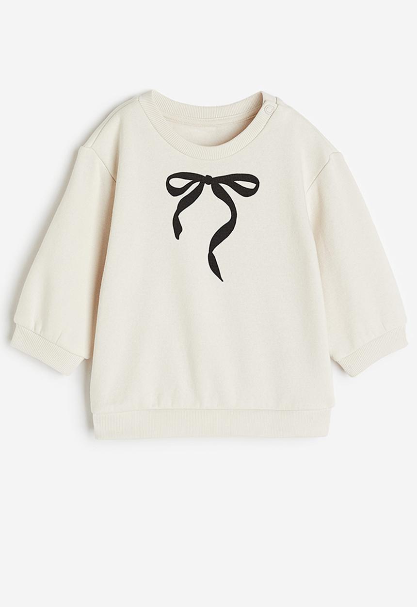 H&M - Sweatshirt - white bow