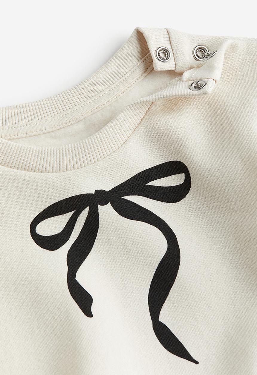 H&M - Sweatshirt - white bow