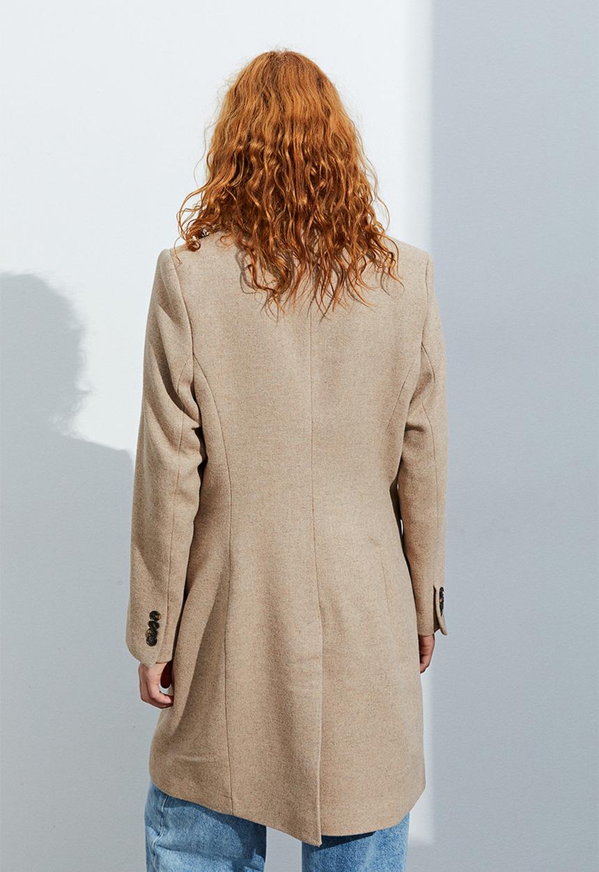 H&M - Single-breasted coat - beige