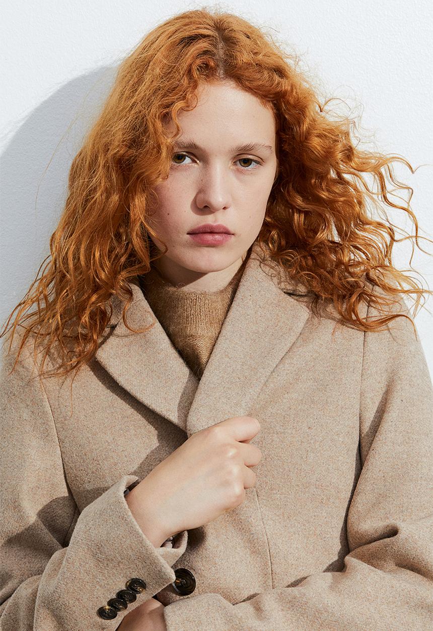 H&M - Single-breasted coat - beige