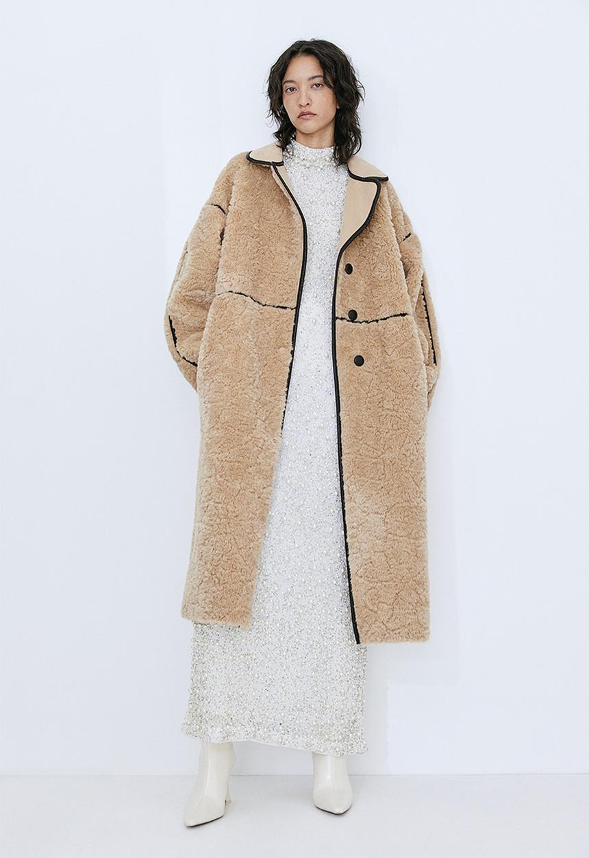 H&M - Teddy coat - beige