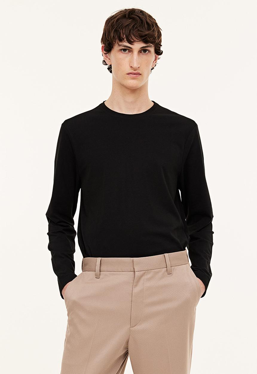 H&M - Slim fit jersey top - black