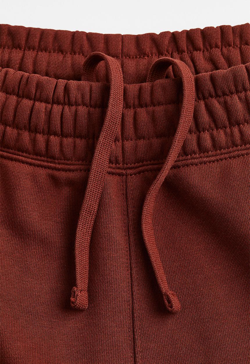H&M - Relaxed fit cotton joggers - rust red