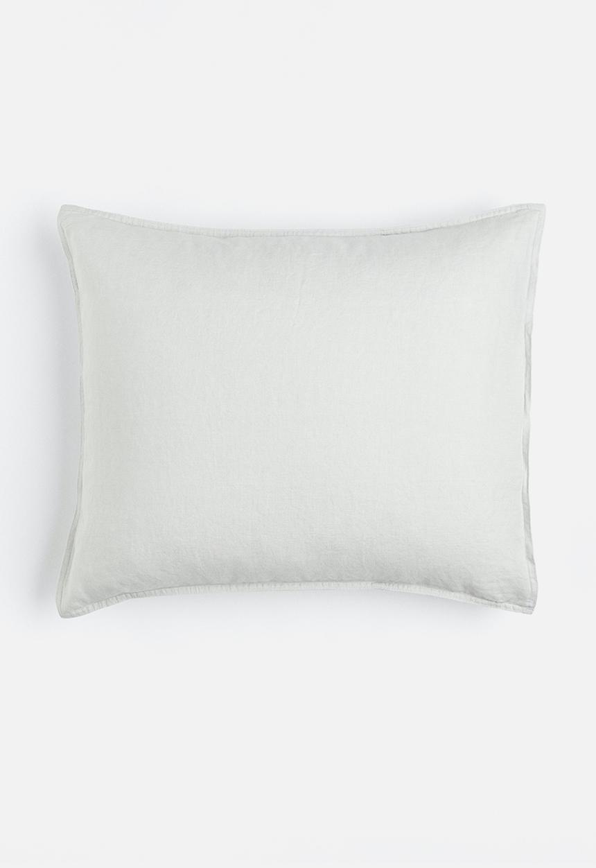 H&M - Washed linen pillowcase - grey