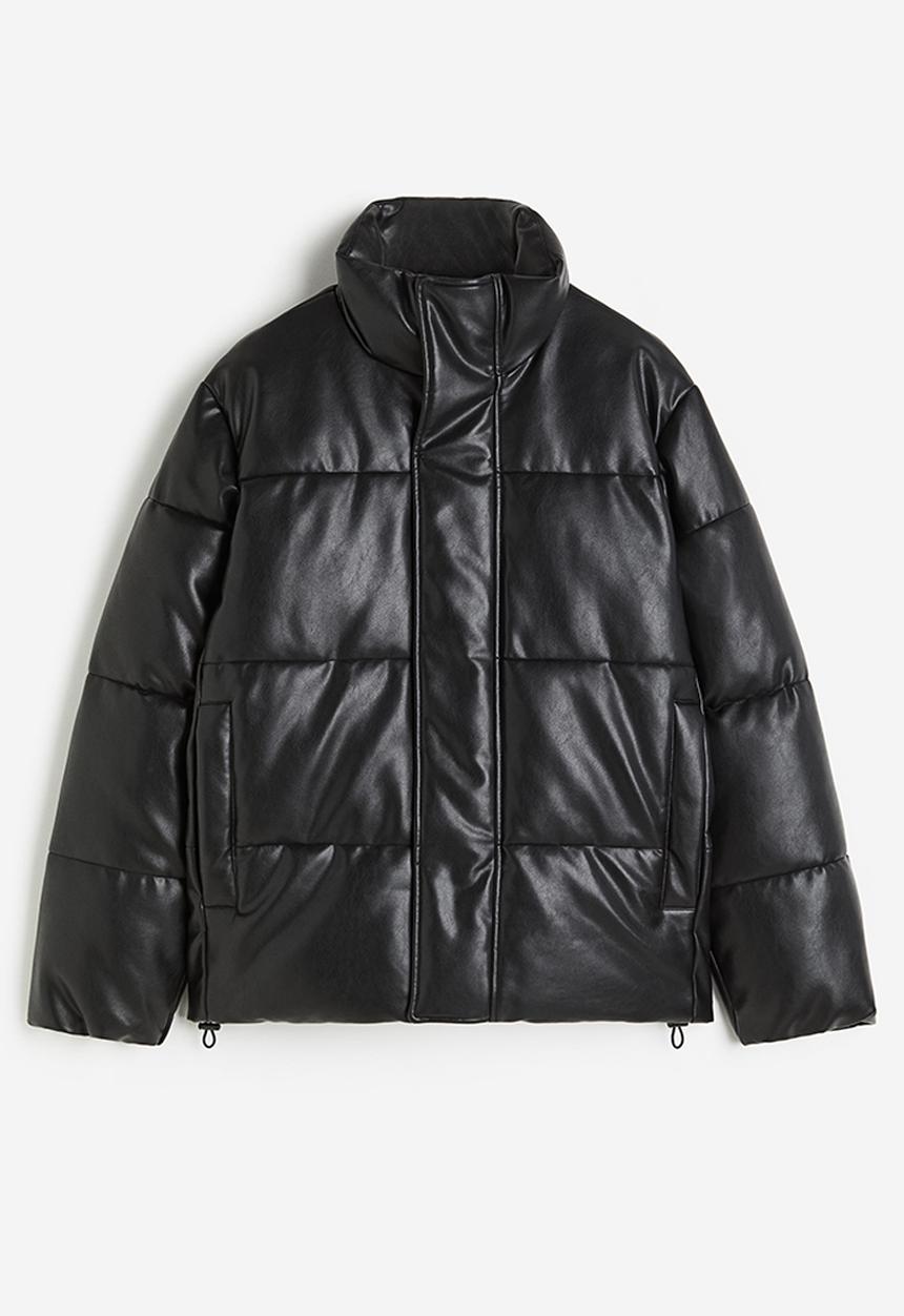 H&M - Loose fit puffer jacket - black