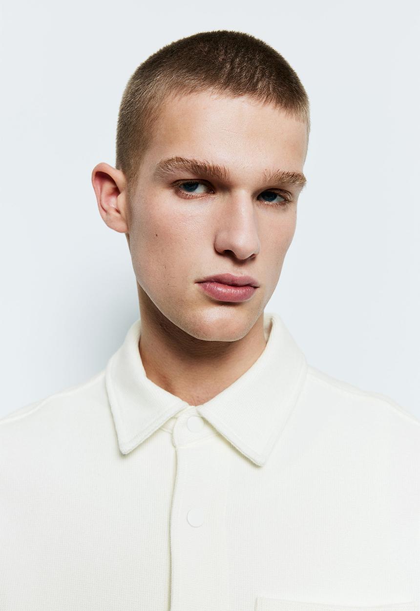 H&M - Regular fit shacket - cream