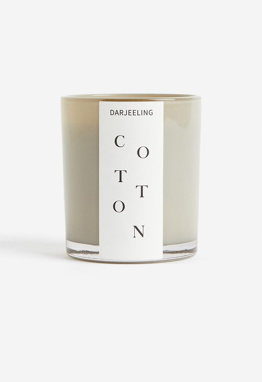 H&M - Scented candle in a glass holder - beige 