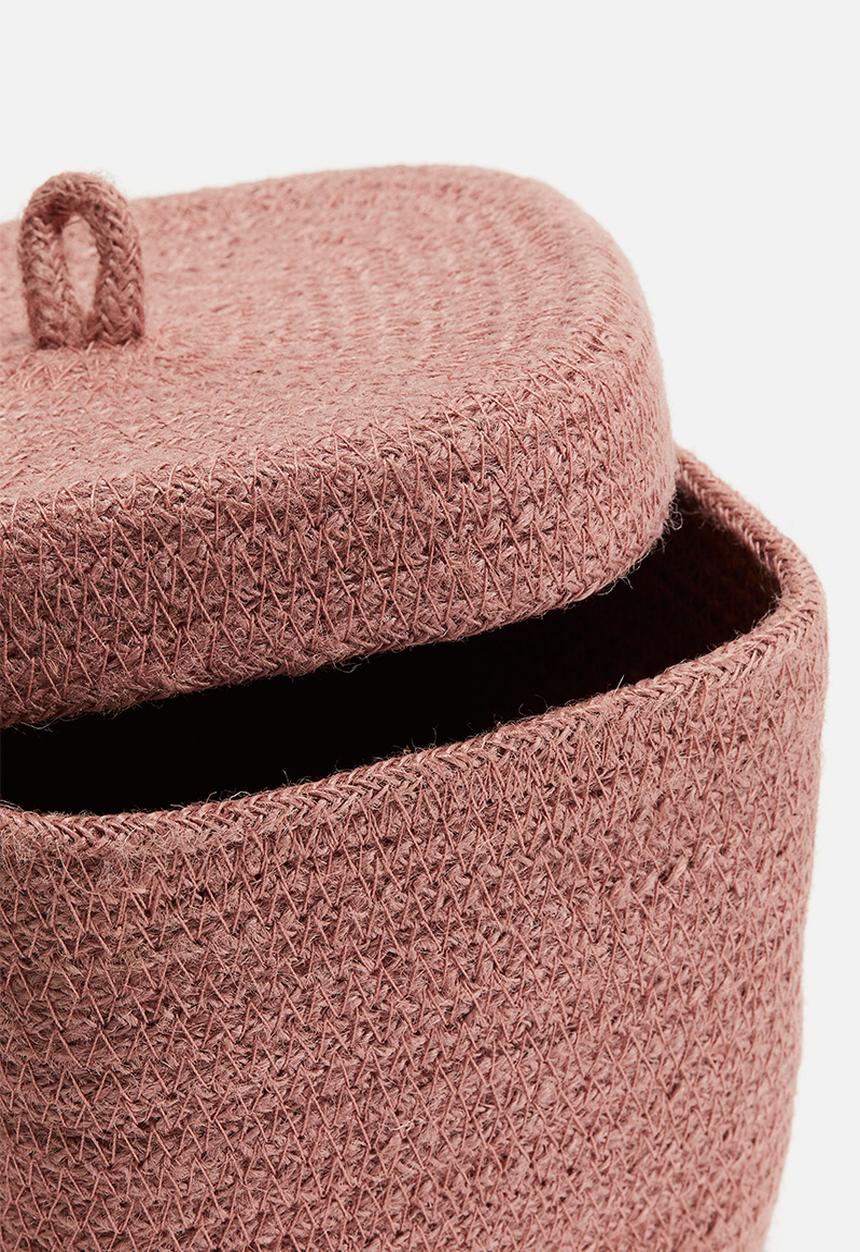 H&M - Small jute box - pink